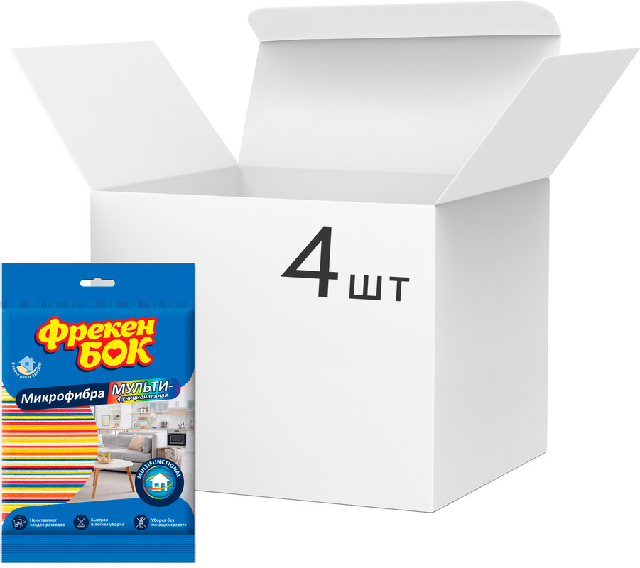 Серветка ФРЕКЕН БОК з мікрофібри 4 шт. (18302480)